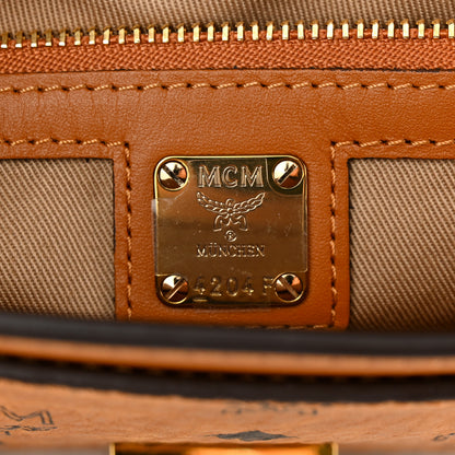 MCM Visetos Studded Medium Tracy Crossbody Cognac 6 of 10
