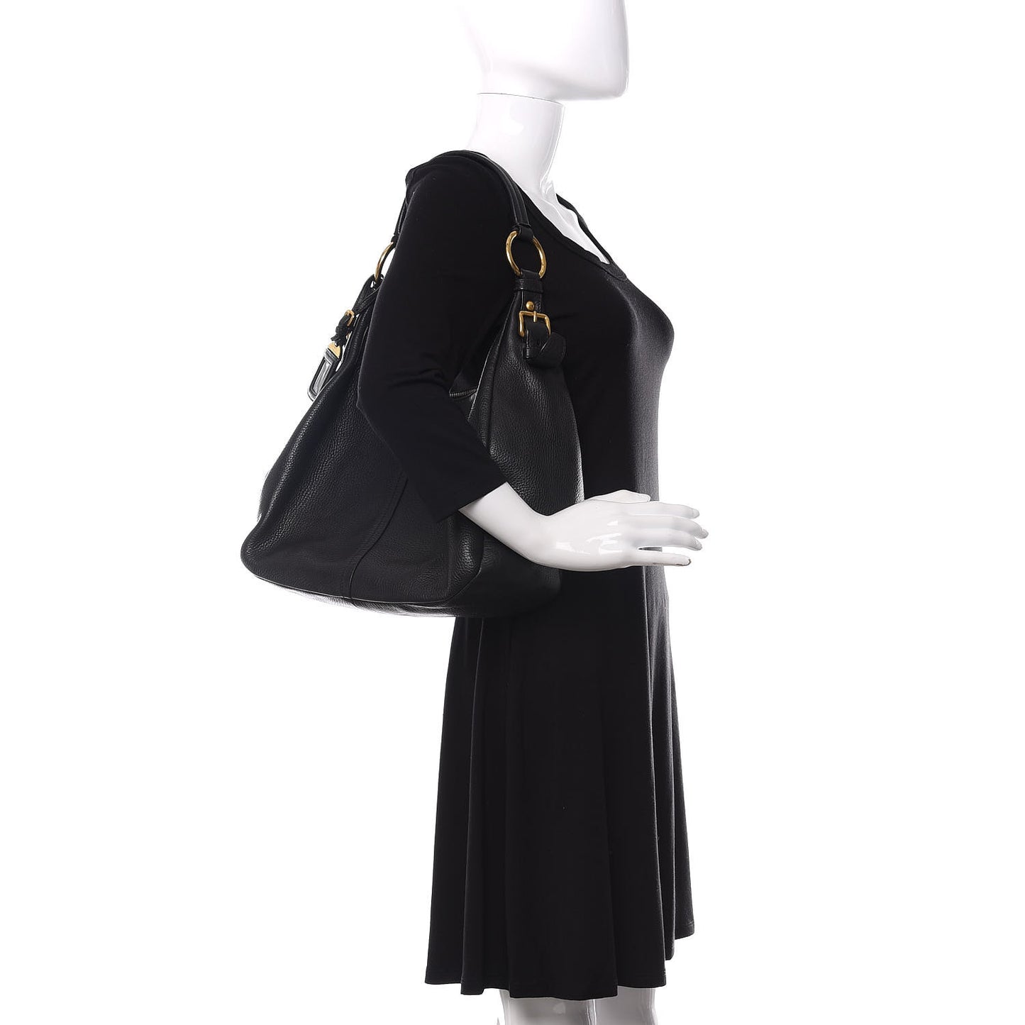 Vitello Daino Hobo Black