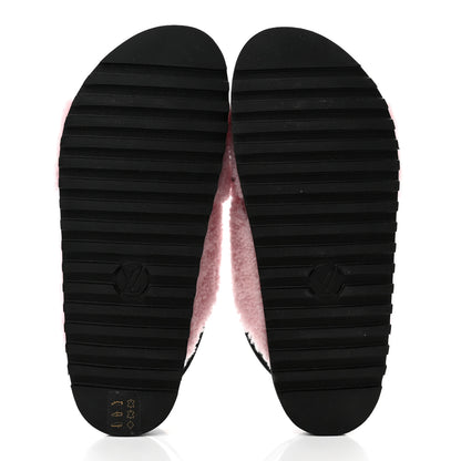 Louis Vuitton Shearling Paseo Flat Comfort Sandal 40 Rose Clair 5 of 8