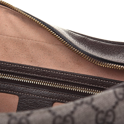 Gucci GG Supreme Monogram Web Small Ophidia Shoulder Bag Brown 10 of 21