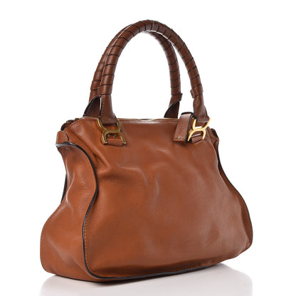 Chloe Calfskin Medium Marcie Satchel Tan 3 of 7