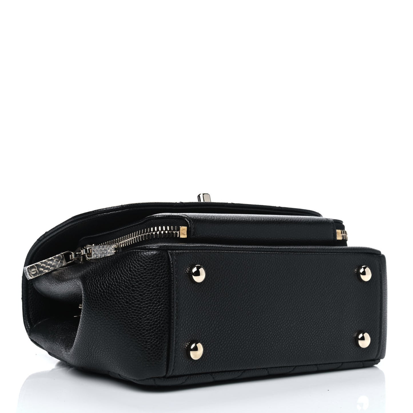 Caviar Quilted Small Business Affinity Flap Black