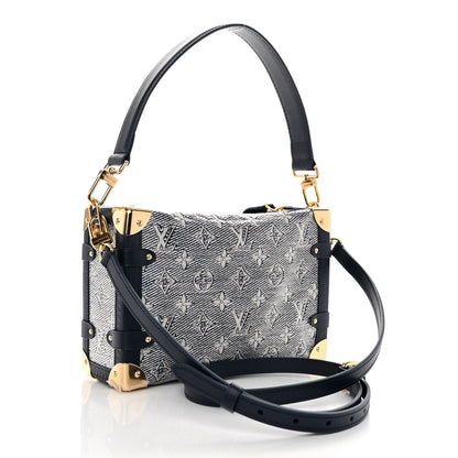 Louis Vuitton Monoglam Side Trunk MM Blue 2 of 8