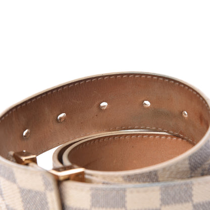 Louis Vuitton Damier Azur LV Initiales Belt 85 34 6 of 9