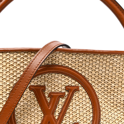 Louis Vuitton Kitted Raffia Petit Bucket Caramel 7 of 9