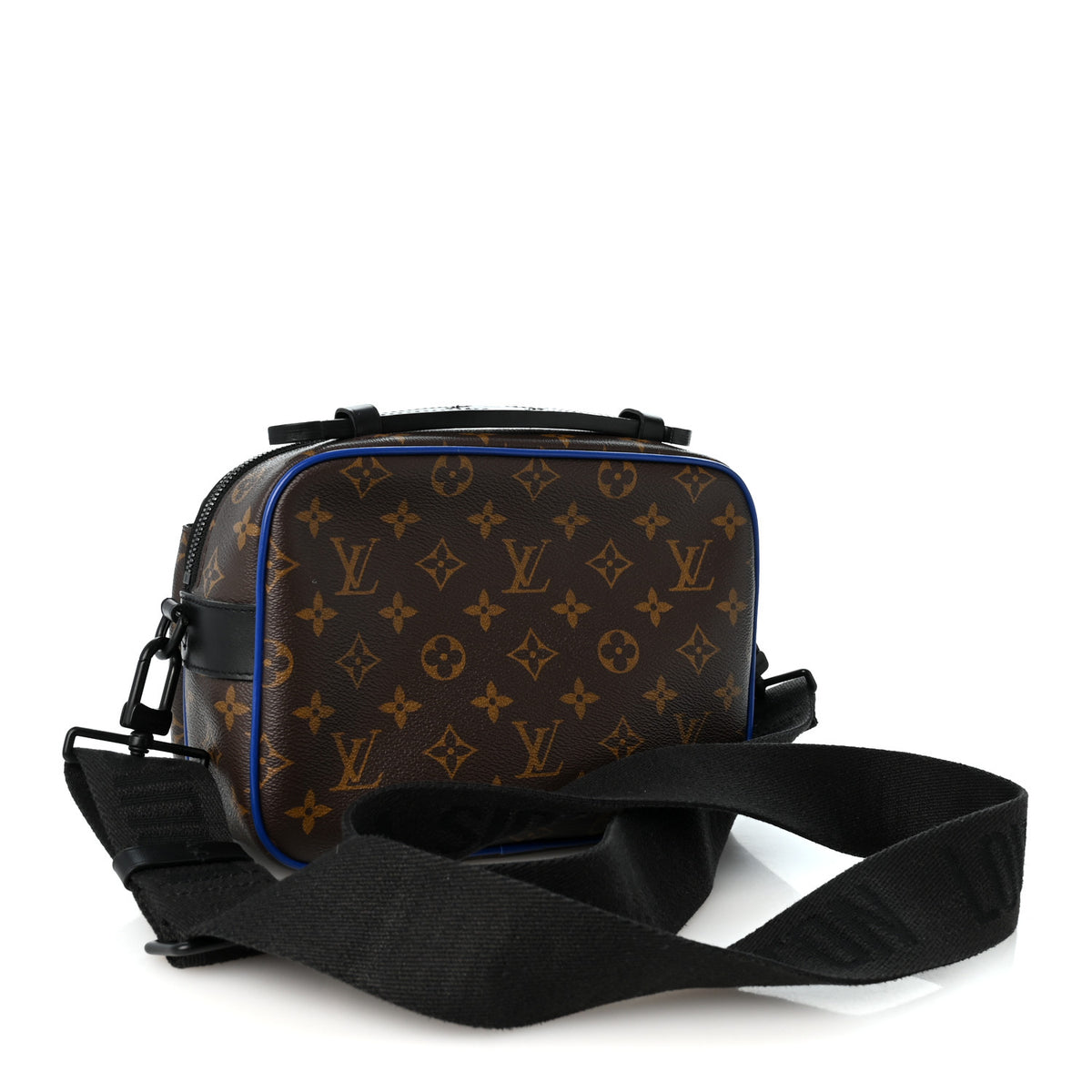 Louis Vuitton Monogram Macassar S Lock Messenger Blue 3 of 10