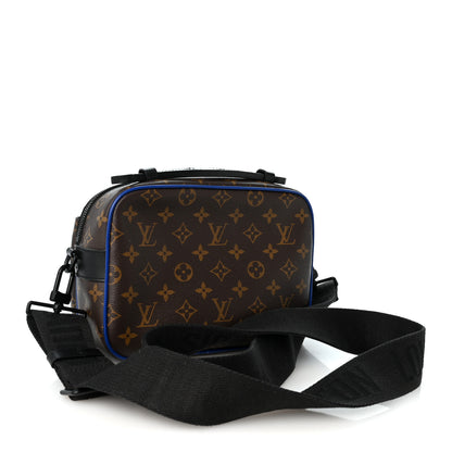 Louis Vuitton Monogram Macassar S Lock Messenger Blue 3 of 10