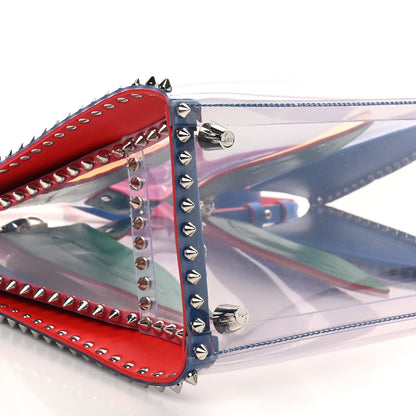 Christian Louboutin PVC Calfskin Spiked Medium Paloma Multicolor 9 of 10