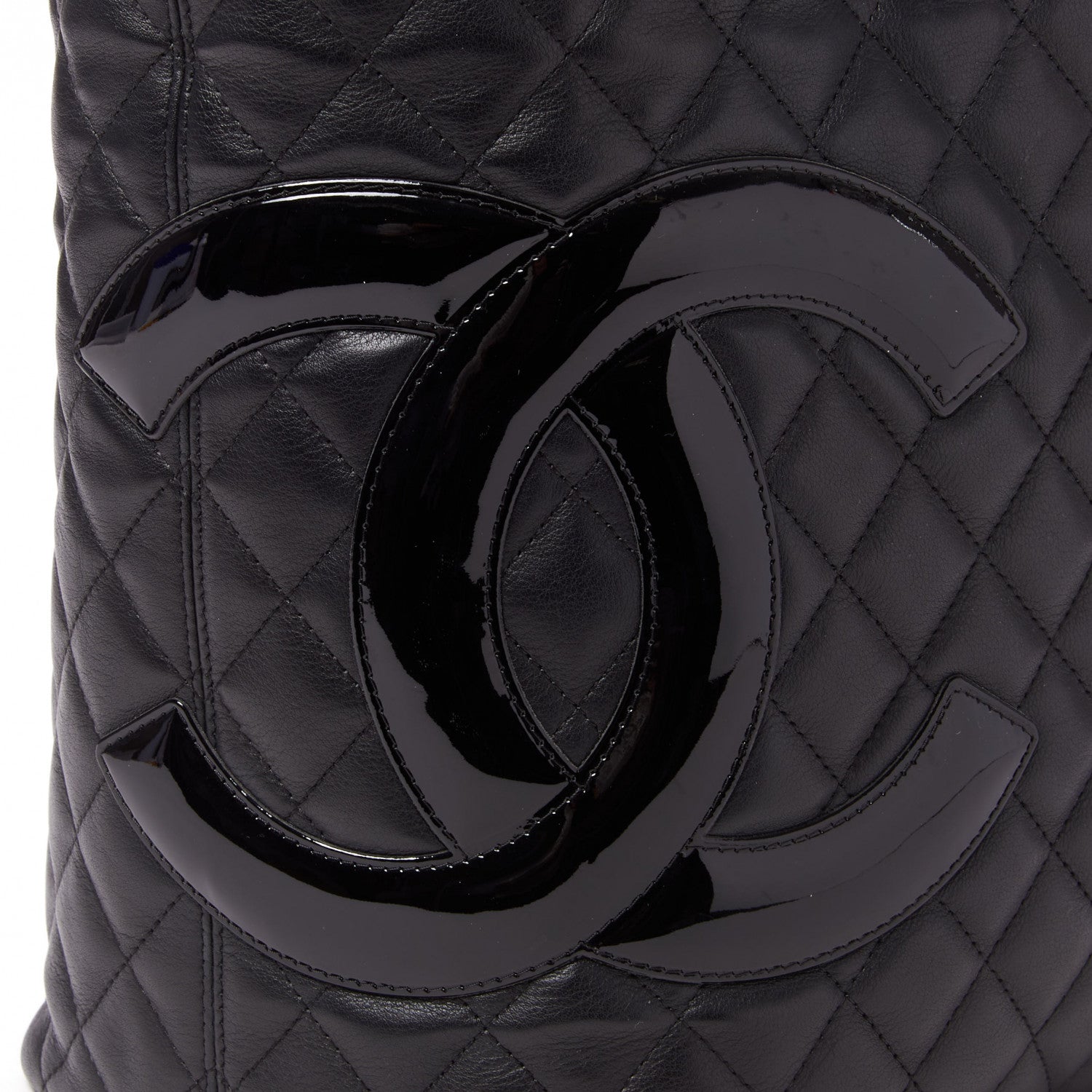 Chanel Calfskin Quilted Large Cambon Tote Black 8 of 8