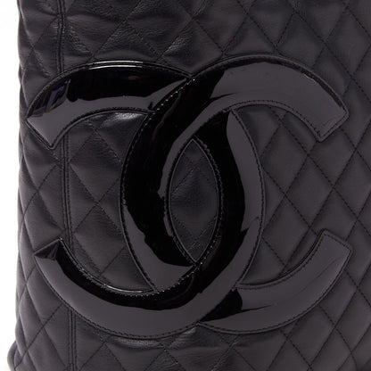 Chanel Calfskin Quilted Large Cambon Tote Black 8 of 8