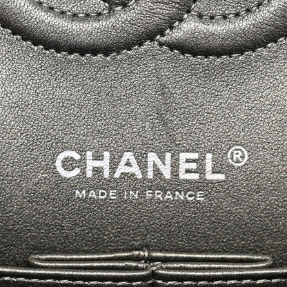 Chanel Metallic Calfskin Quilted Medium Double Flap Ruthenium Ruthenium 6 of 11