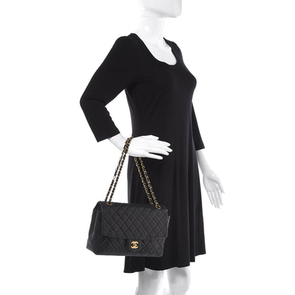 Chanel Lambskin Quilted Medium Single Flap Black 2 of 13