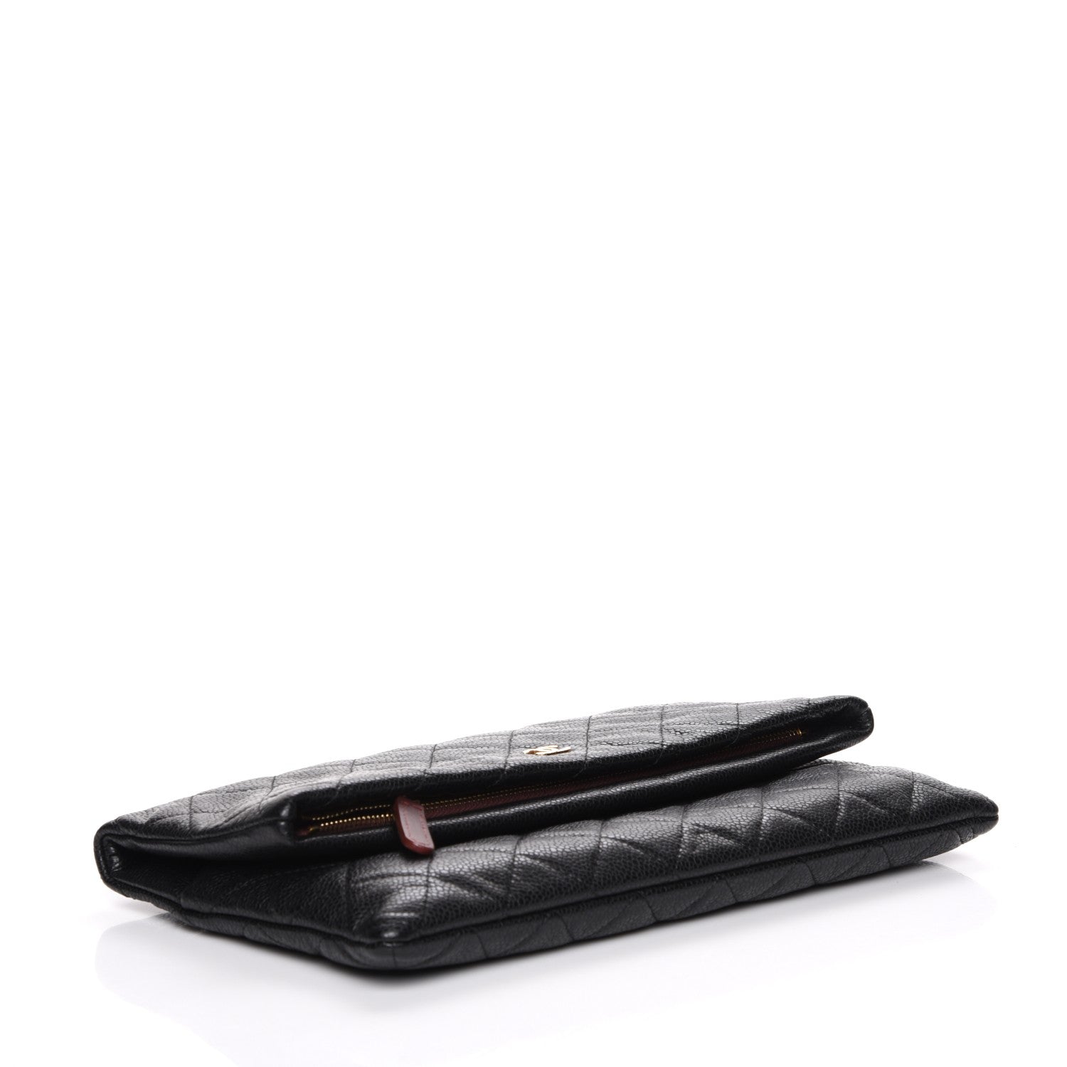 Chanel Caviar Quilted CC Beauty Clutch Black 4 of 9
