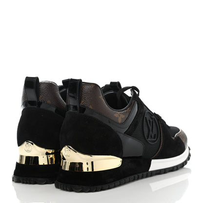 Louis Vuitton Suede Monogram Run Away Sneakers 35 Black 4 of 8
