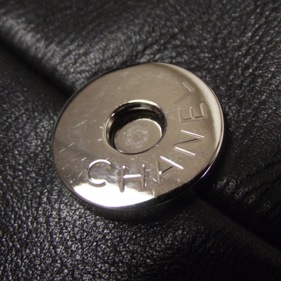 Chanel Lambskin Messenger Tote Black 11 of 12