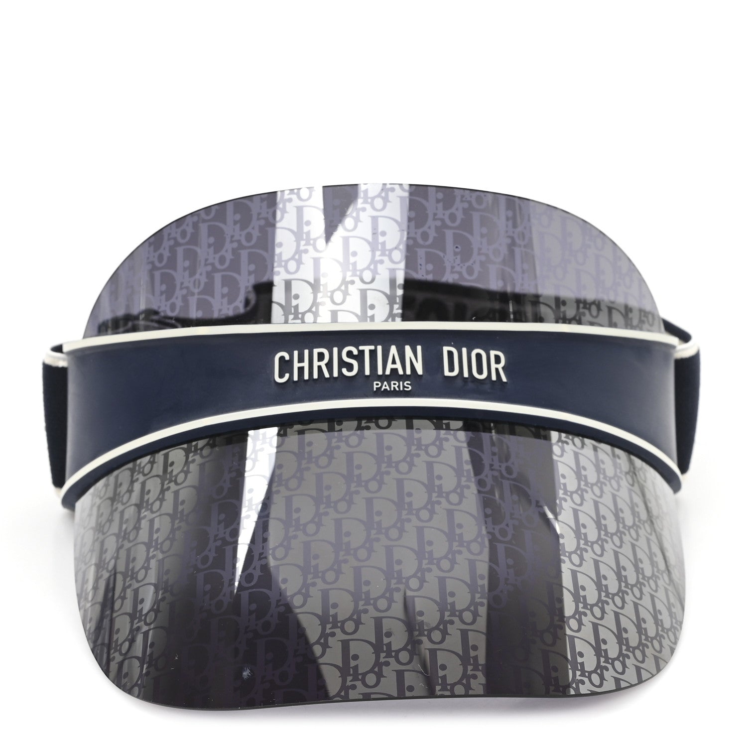 Christian Dior Oblique DiorClub V1U Sun Visor Blue 3 of 9