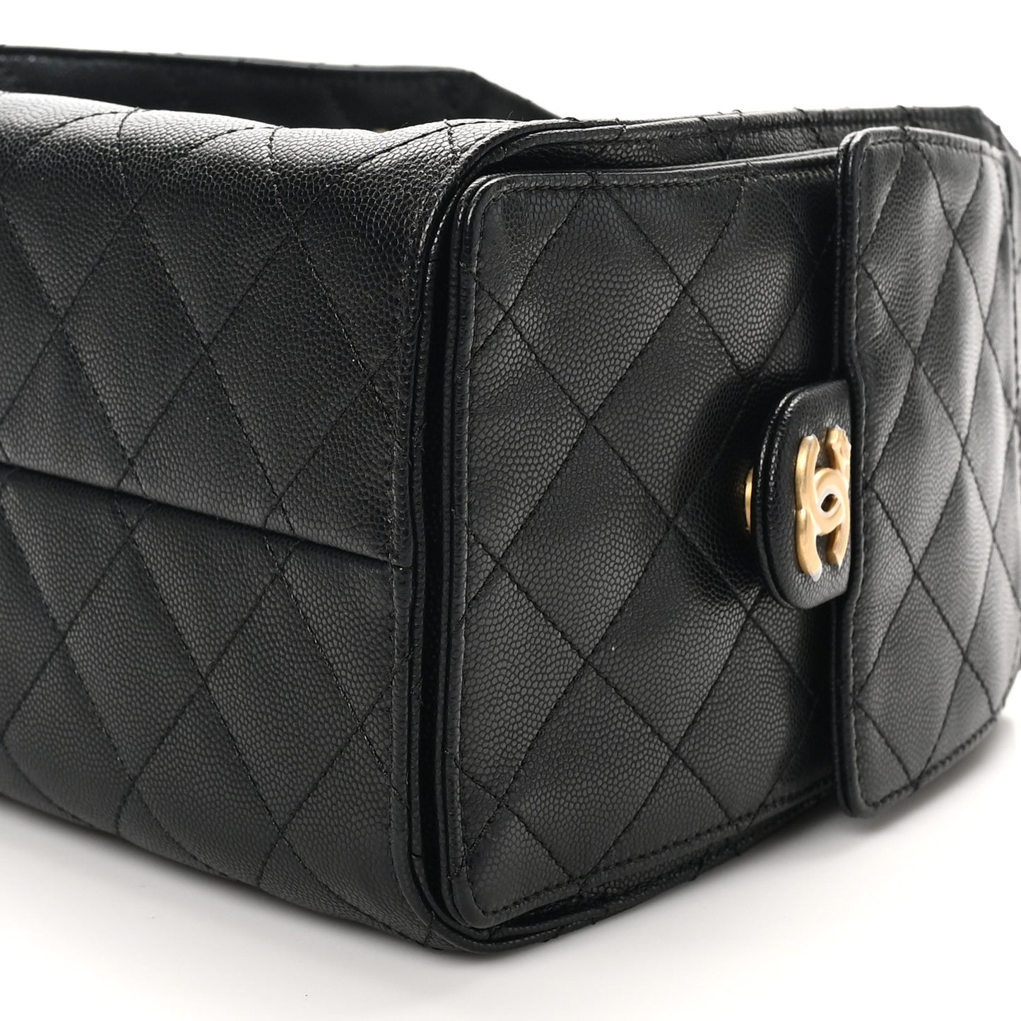Caviar Quilted Small Chanel 25 Handbag Black