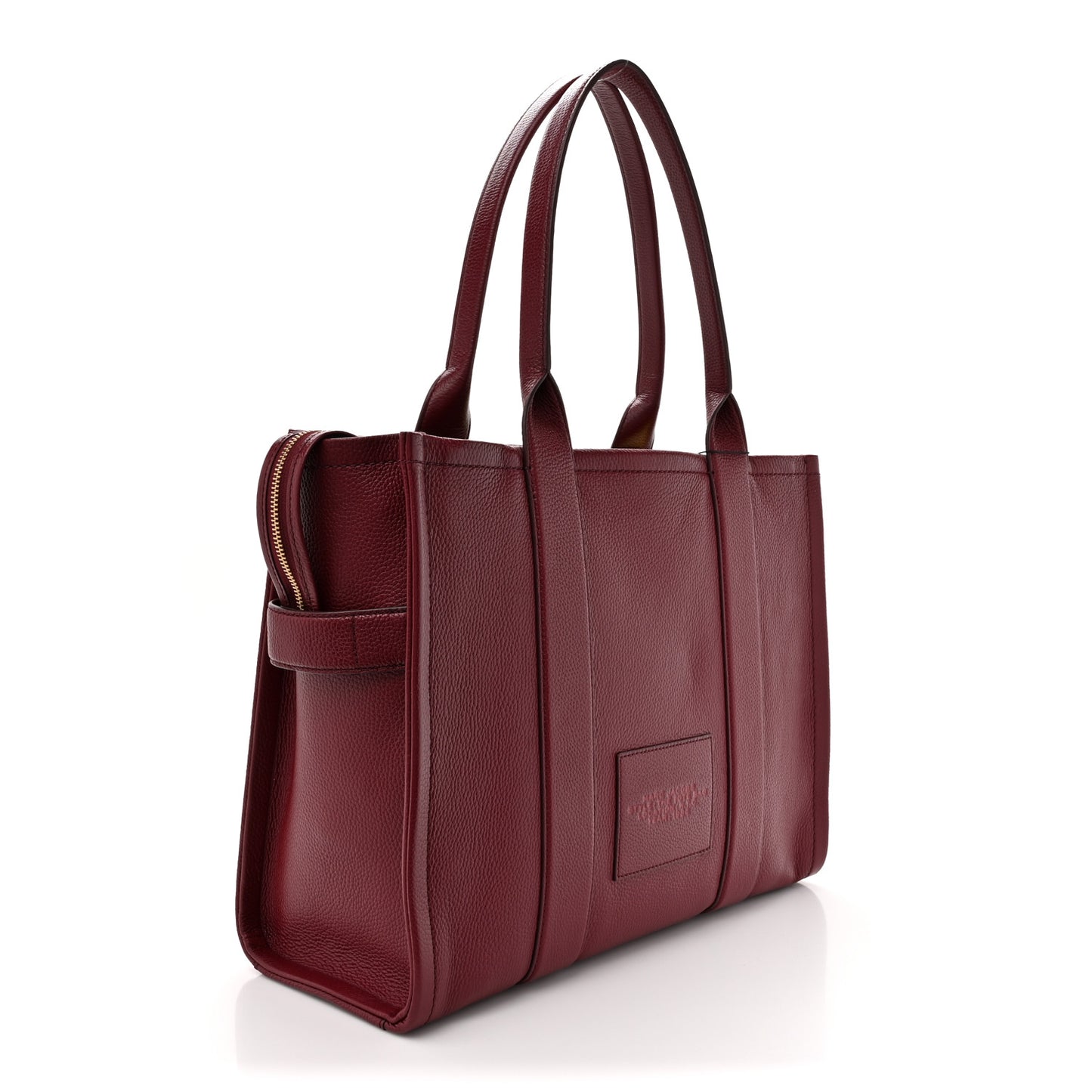Grained Calfskin Large The Tote Bag Cherry