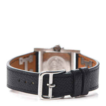 Hermes Stainless Steel Epsom 23mm Medor Quartz Watch Noir 3 of 6