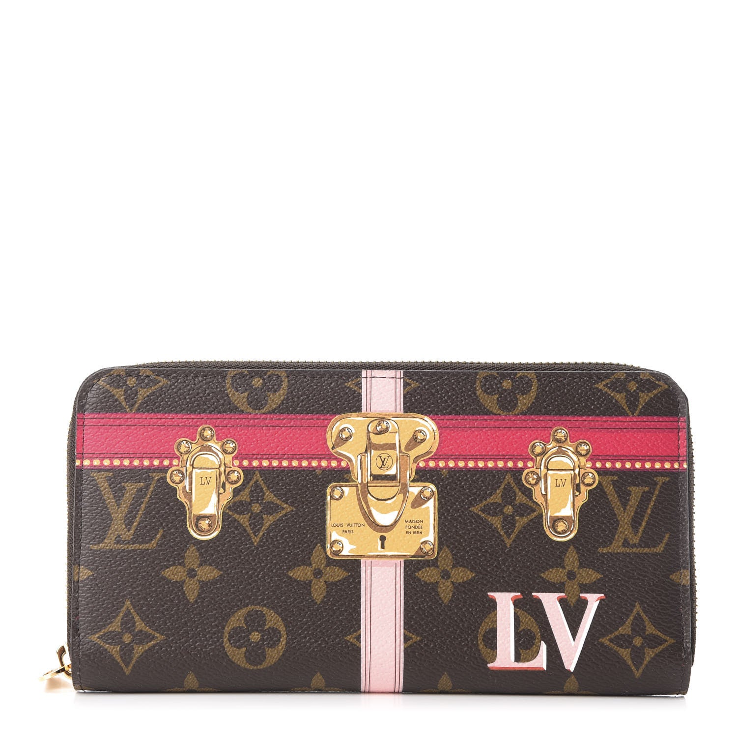 Louis Vuitton Monogram Summer Trunks Zippy Wallet 1 of 10