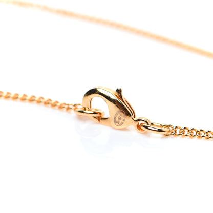 Chanel Metal CC Paris Button Necklace Gold 4 of 5