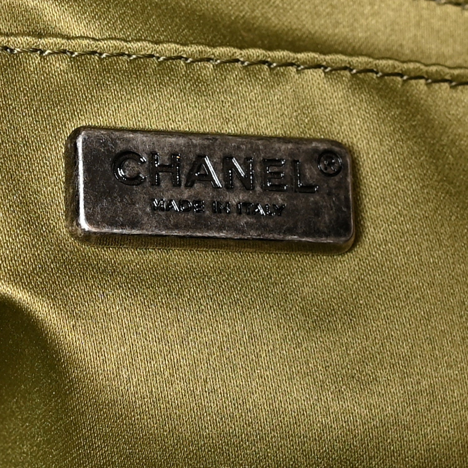Chanel Sequin Coco Cuba Medium Single Flap Khaki 5 of 9