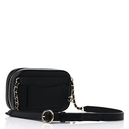 Chanel Lambskin CC Mania Waist Belt Bag Black 3 of 10