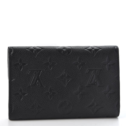 Louis Vuitton Empreinte Compact Curieuse Wallet Black 2 of 9