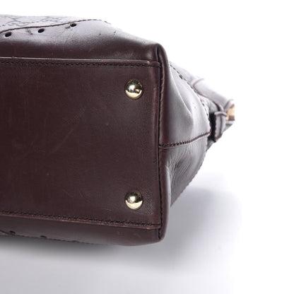 Gucci Guccissima Large Punch Bowler Burgundy 15 of 17