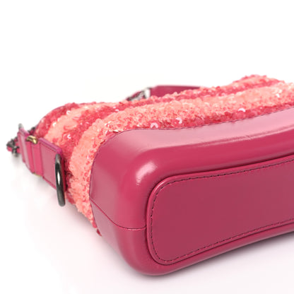 Chanel Sequin Calfskin Small Gabrielle Hobo Pink 8 of 9