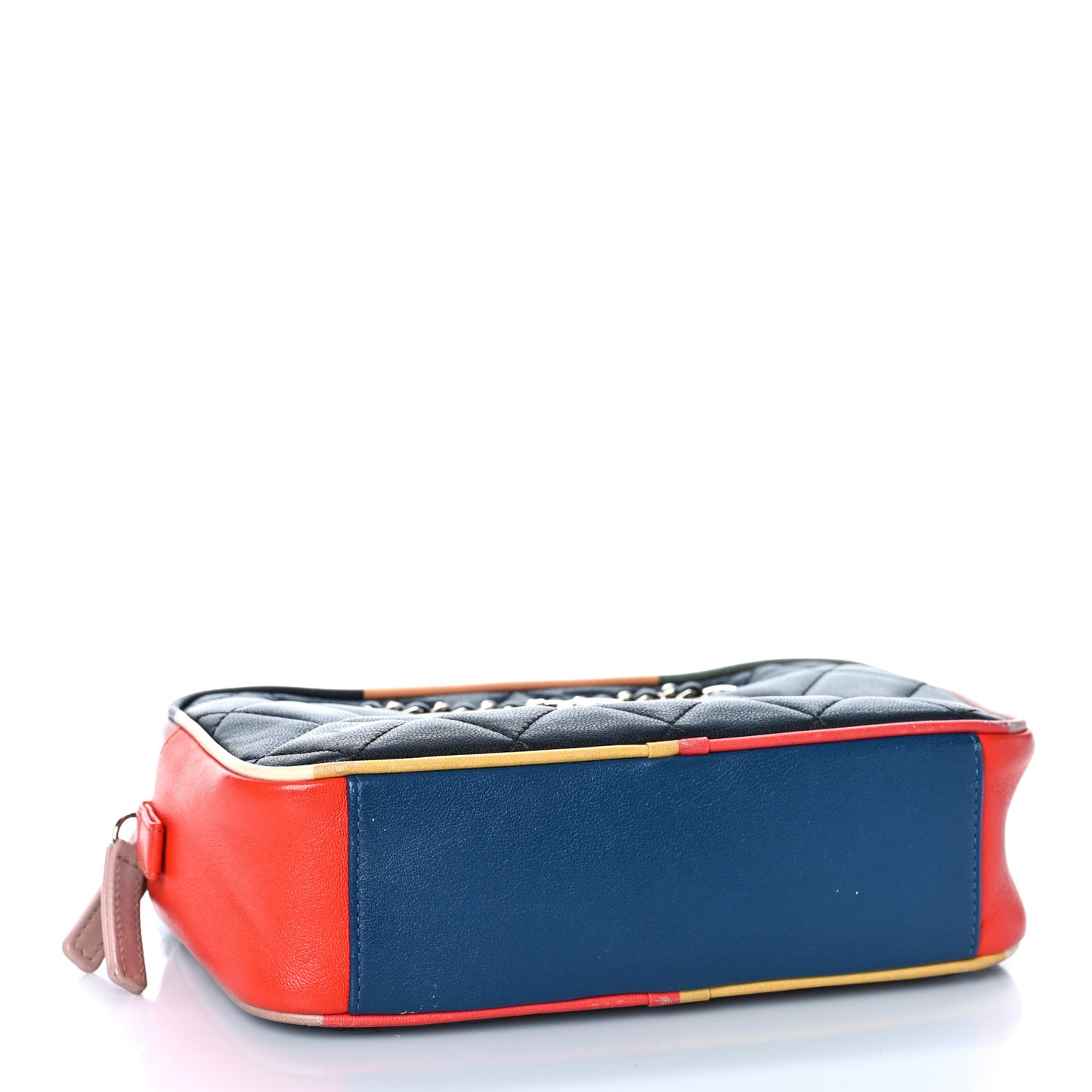 Calfskin Quilted Cuba Camera Bag Black Multicolor