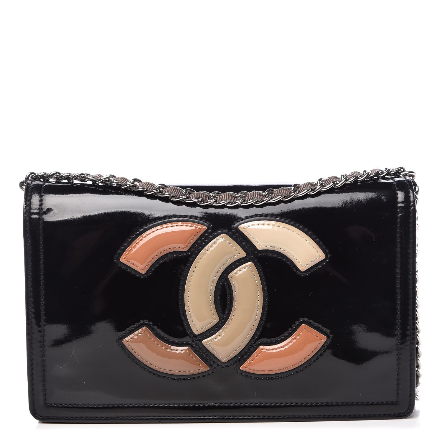 Chanel Vinyl Small Lipstick Flap Black 1 of 14