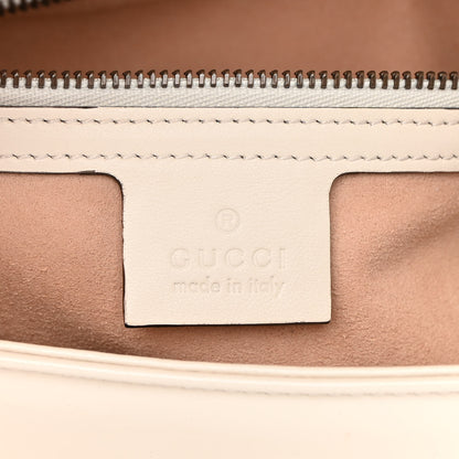 Gucci Calfskin Matelasse Small GG Marmont Shoulder Bag White 6 of 14