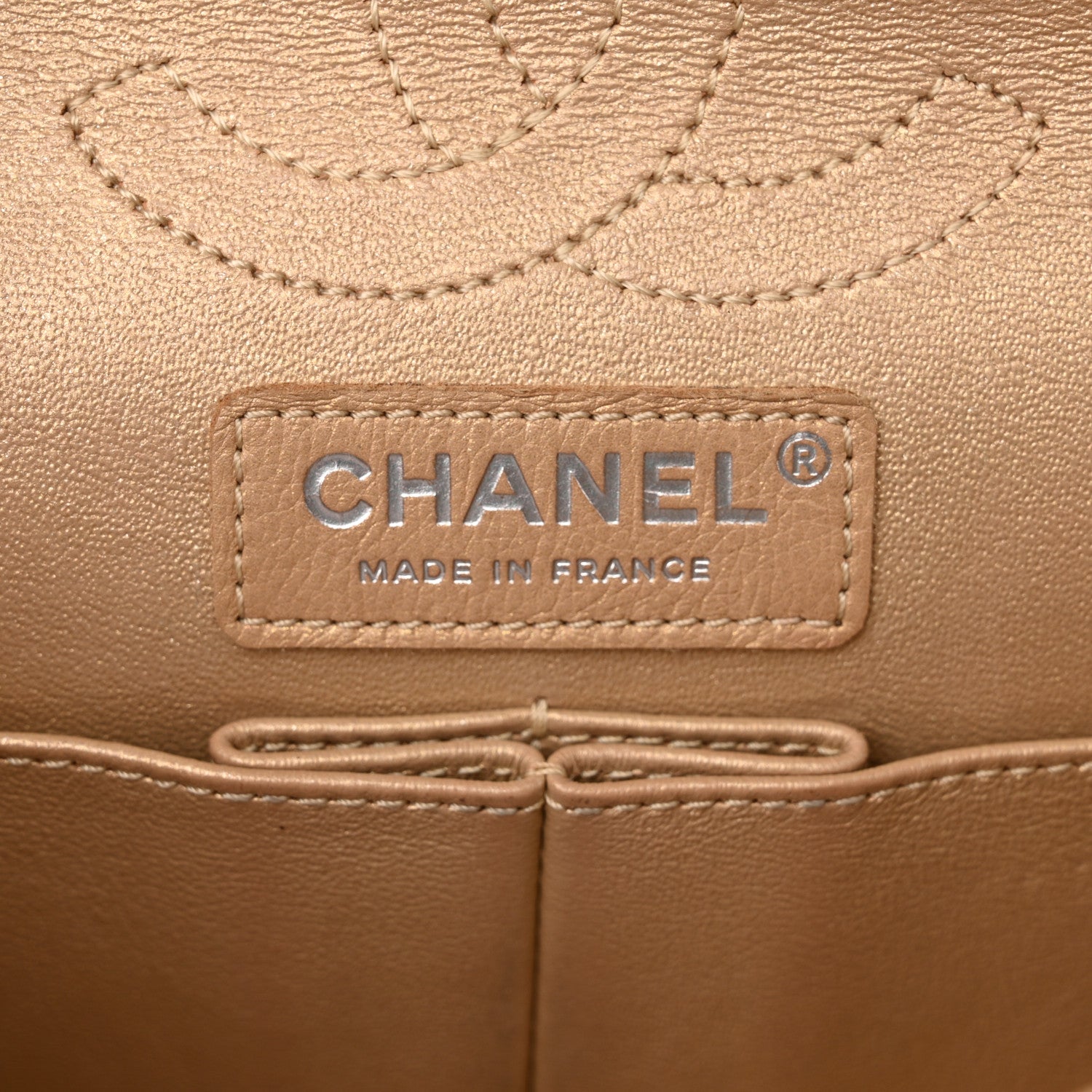 Chanel Metallic Calfskin Quilted Lucky Charms 2.55 Reissue 224 Flap Gold 6 of 14