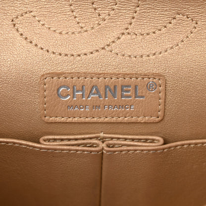 Chanel Metallic Calfskin Quilted Lucky Charms 2.55 Reissue 224 Flap Gold 6 of 14