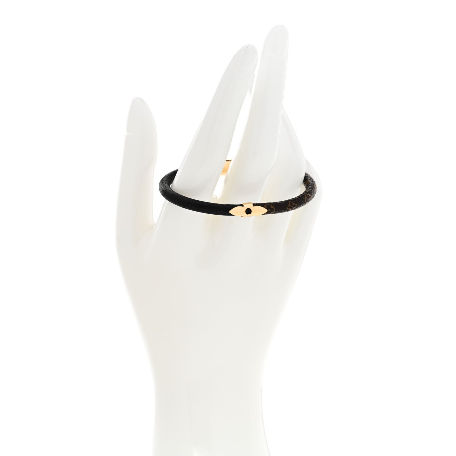 Louis Vuitton Monogram Daily Confidential Bracelet Black 2 of 5