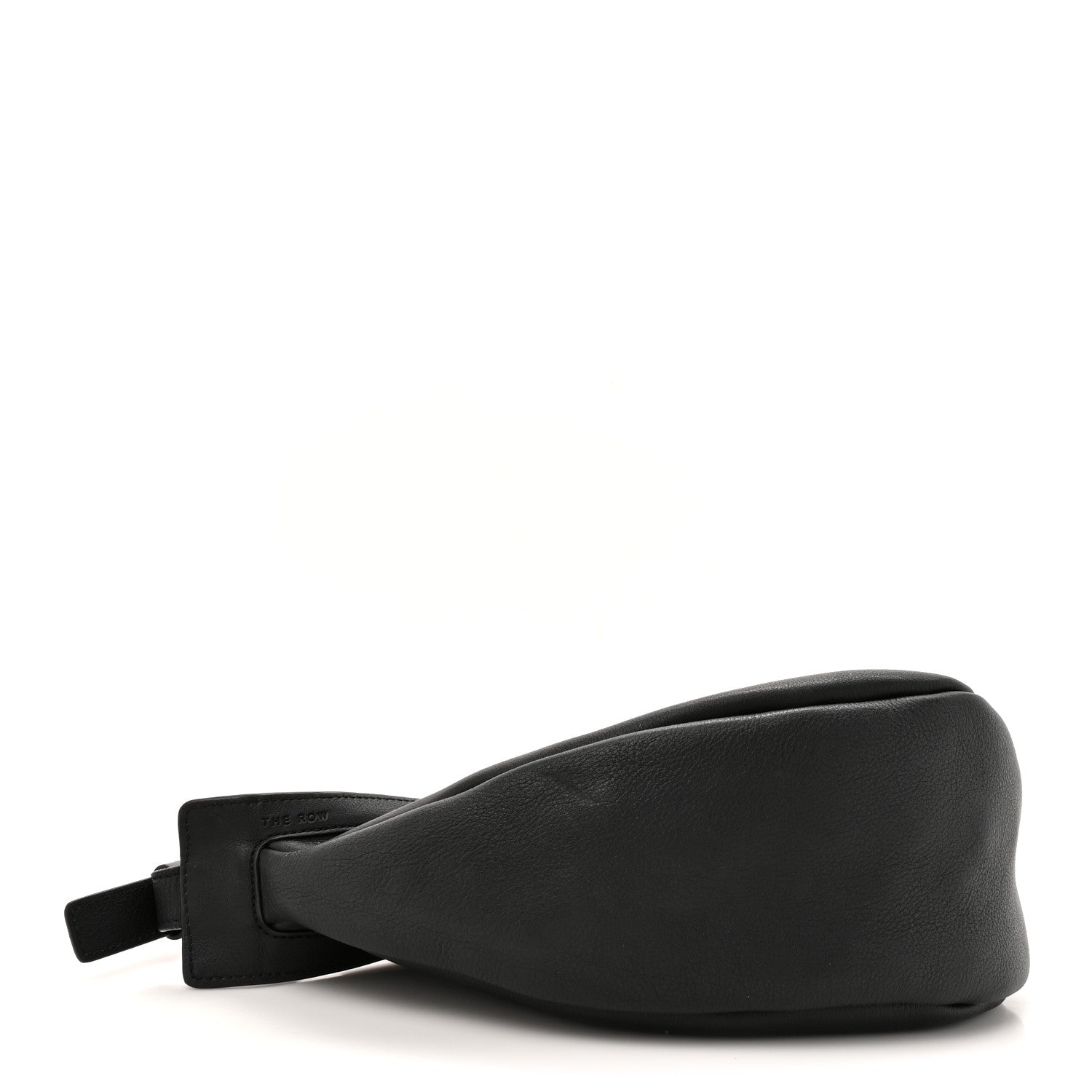 The Row Grained Calfskin Small Slouchy Banana Bag Black 4 of 10