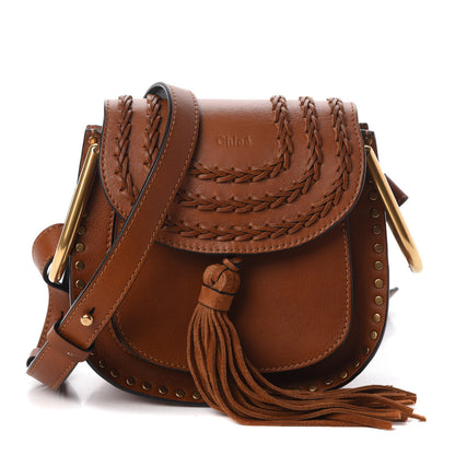 Chloe Calfskin Braided Mini Hudson Shoulder Bag Caramel 1 of 9