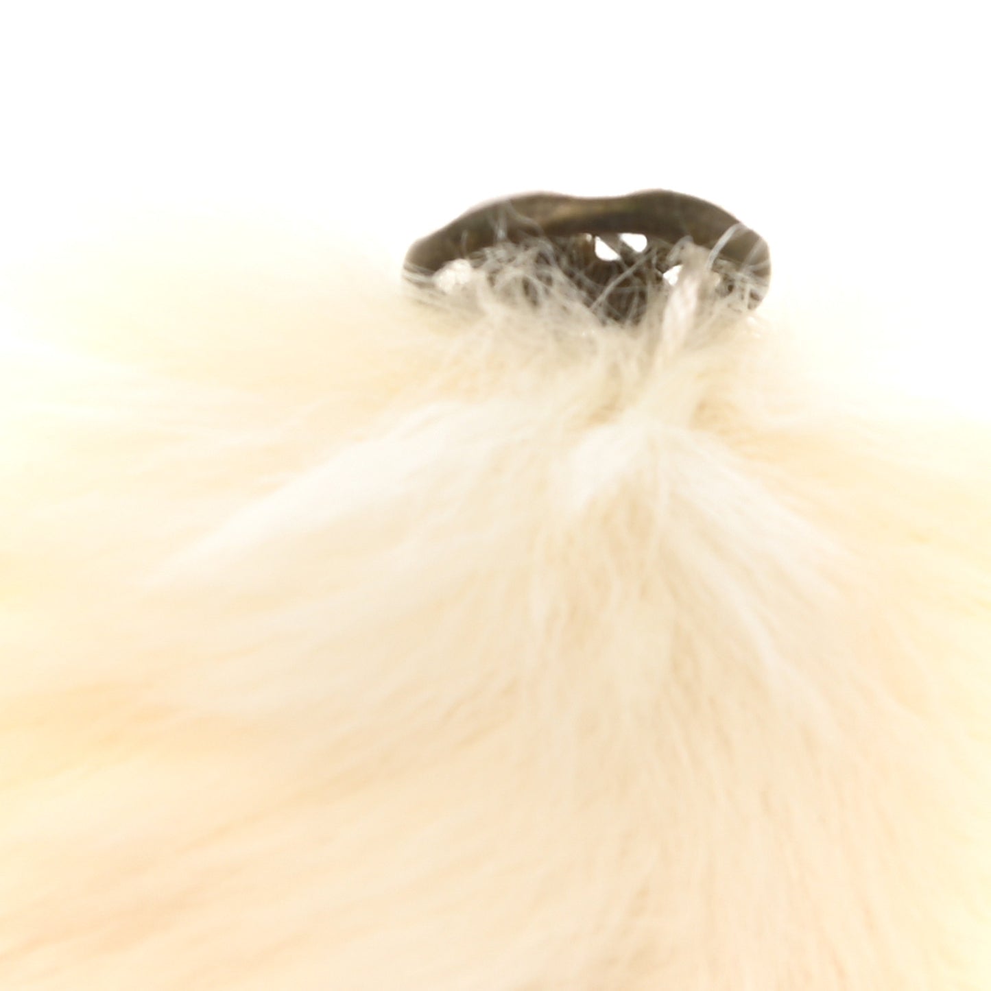 Lapin Rabbit Fur CC Bracelet White Black