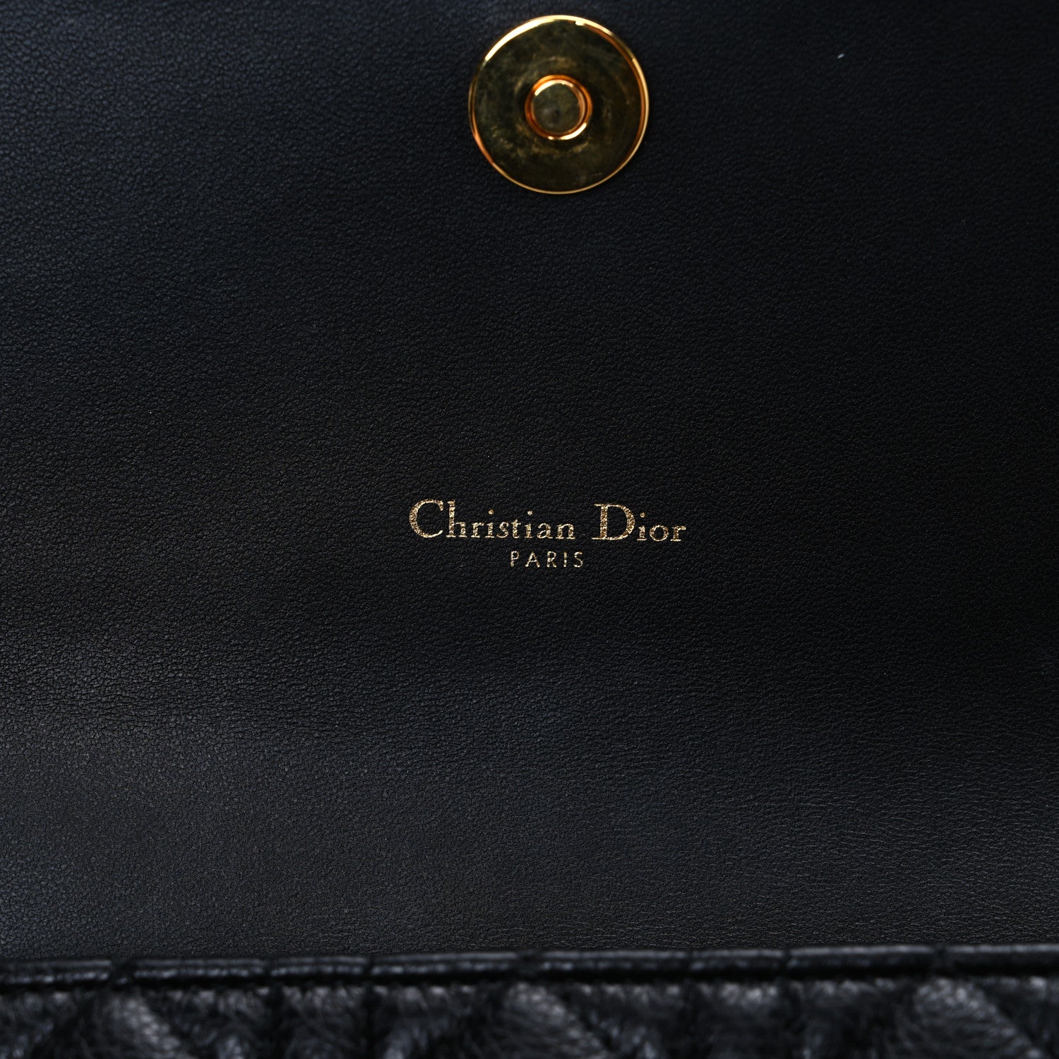 Christian Dior Supple Calfskin Caro Pouch with Chain Black 5 of 11