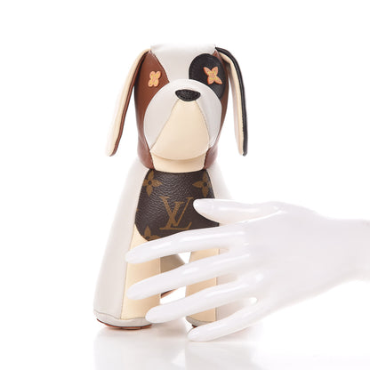 Louis Vuitton Calfskin Monogram Doudou Oscar Dog Beige 2 of 8
