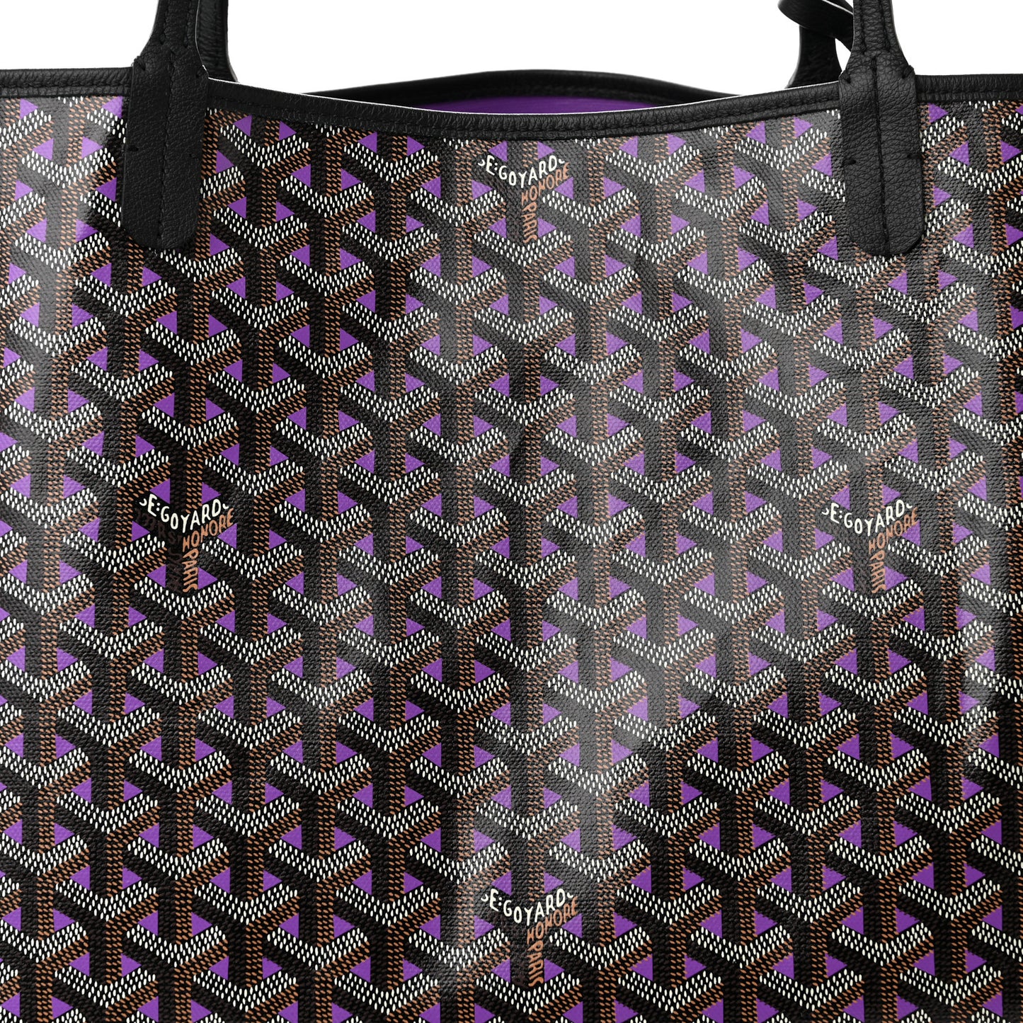 Goyardine Saint Louis Claire Voie GM Black Purple