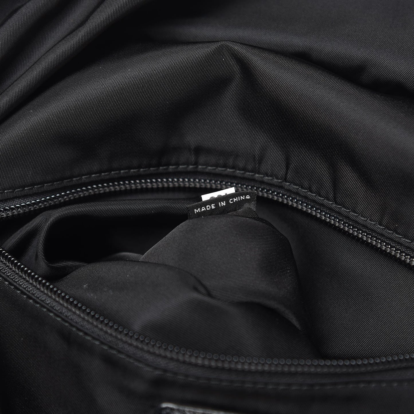 Nylon Montagna Saffiano Day Backpack Black