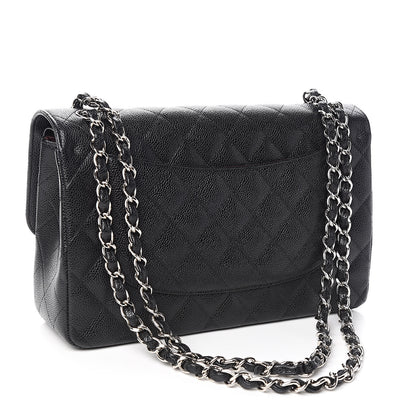 Chanel Caviar Quilted Jumbo Double Flap Black 3 of 13