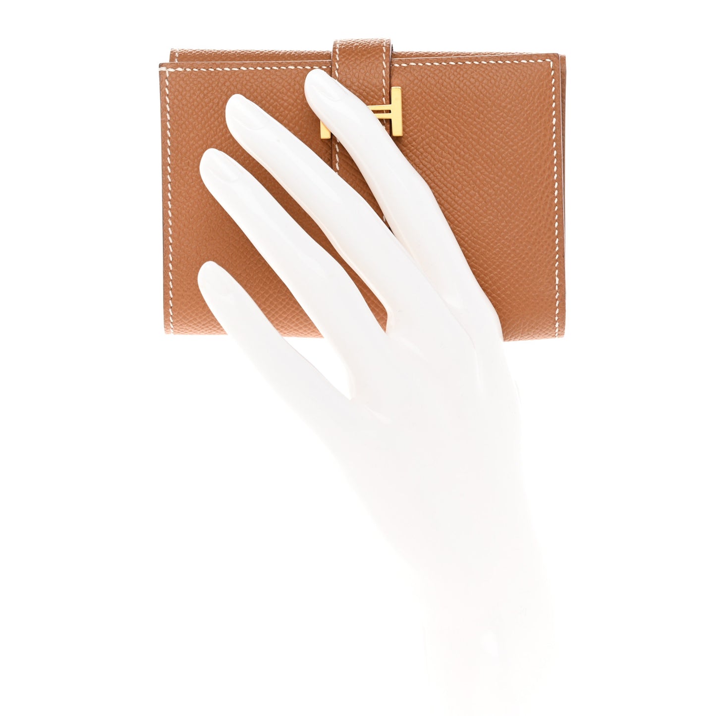 Epsom Tri-Fold Compact Bearn Wallet Gold