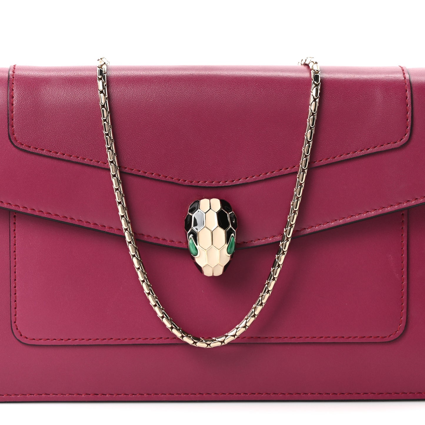 Calfskin Serpenti Forever Crossbody Bag Plum