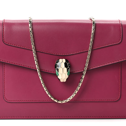 Bulgari Calfskin Serpenti Forever Crossbody Bag Plum 8 of 10