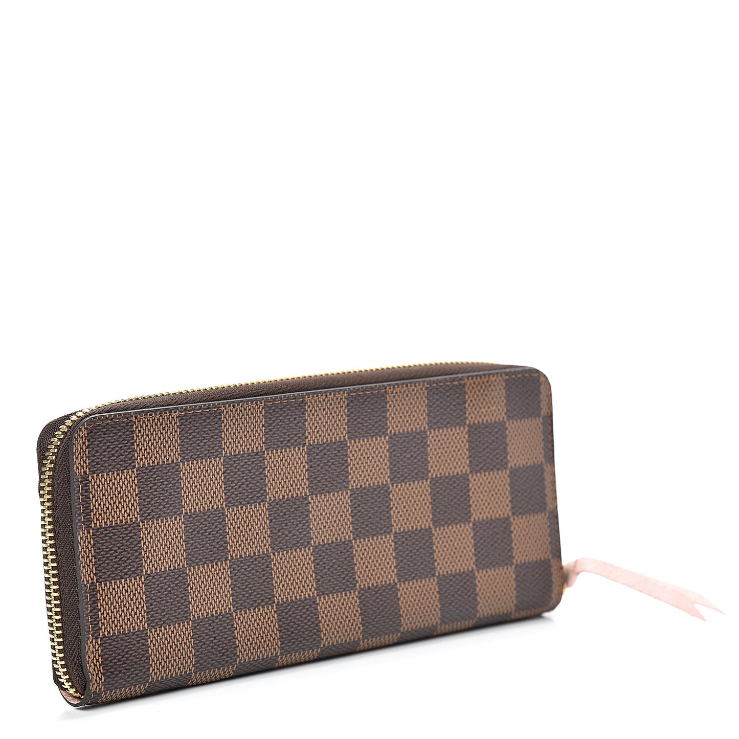 Damier Ebene Clemence Wallet Rose Ballerine