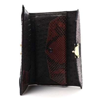 Louis Vuitton Monogram Python Ostrich Lizard Majestueux Wallet 5 of 7