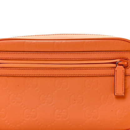 Gucci Rubber Effect Monogram GG Belt Bag New Orange Fluo 8 of 10